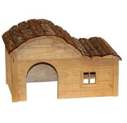 KERBL KERBL Knaagdierenhuis Natuur - Gebogen dak - 40 x 25 x 25 cm