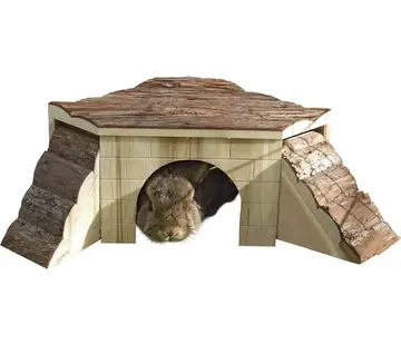 KERBL KERBL Natuurhuis met oprit - Knaagdieren - 37 x 37 x 16 cm