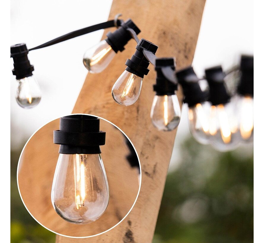 LED filament lamp - Prikkabel - Warm wit - 1 watt