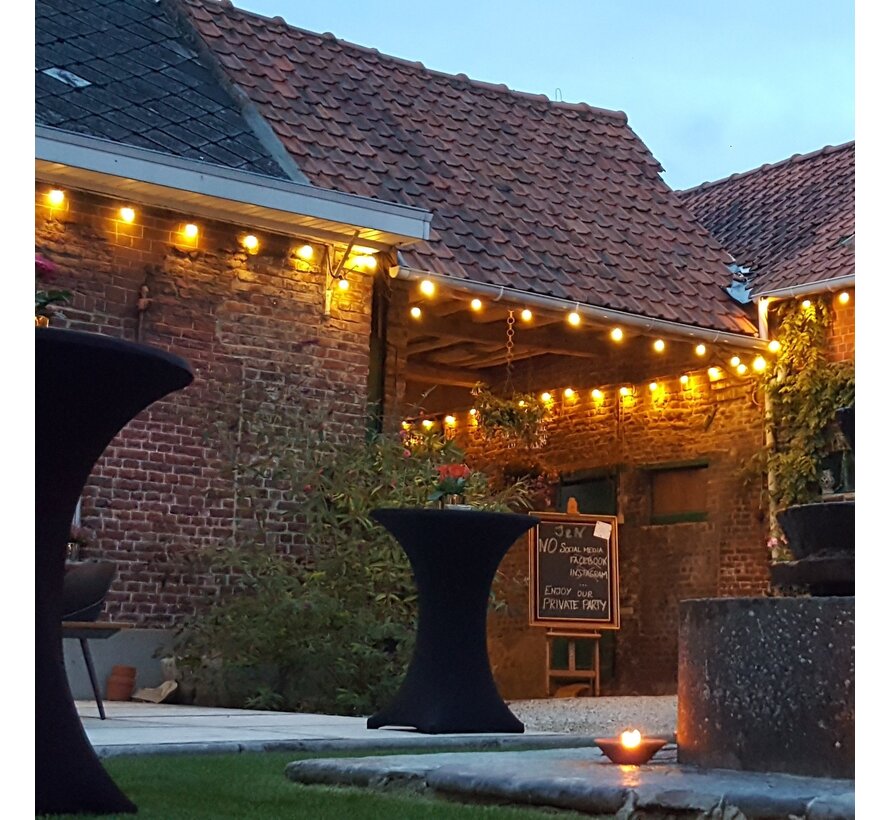 LED filament lamp - Prikkabel - Warm wit - 1 watt