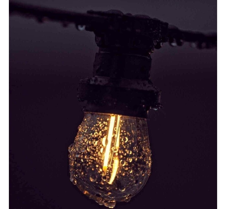 LED filament lamp - Prikkabel - Warm wit - 1 watt