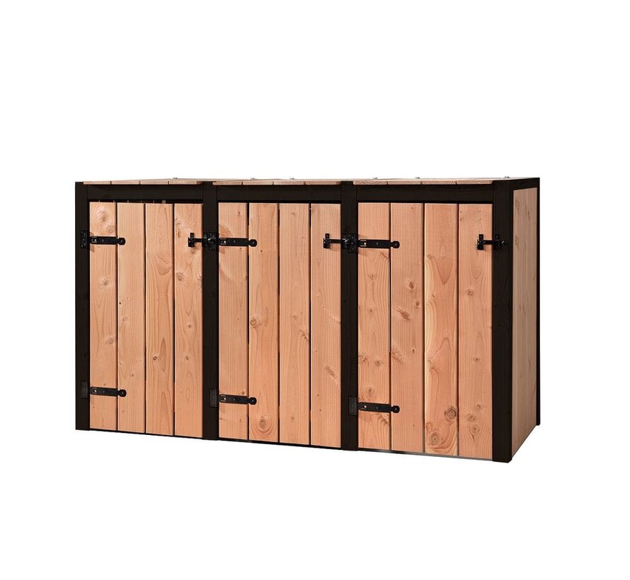 Volente Container ombouw - Douglas hout - 5 maten - Uniek zwart