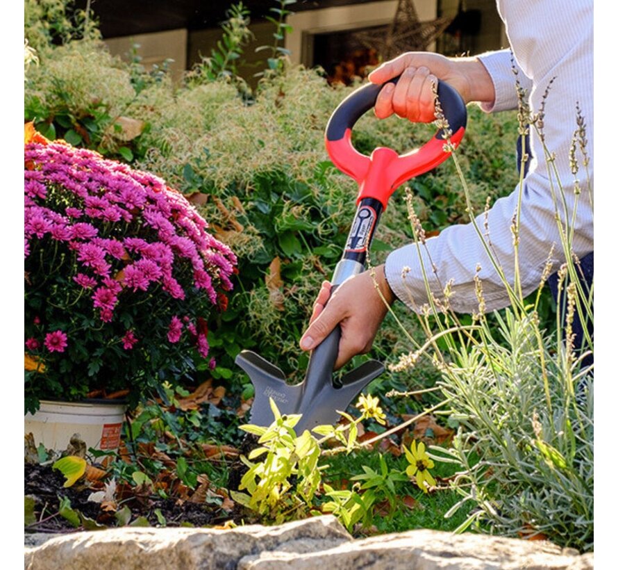 Root Slayer Mini tuinschep - V-vormige kop - Ideaal voor outdoor activiteiten