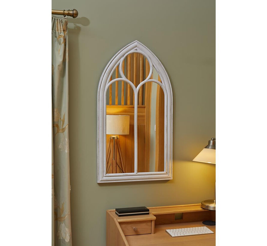 Smart Garden Products Spiegel Abbey - Zilvergrijs - 90 x 50 cm