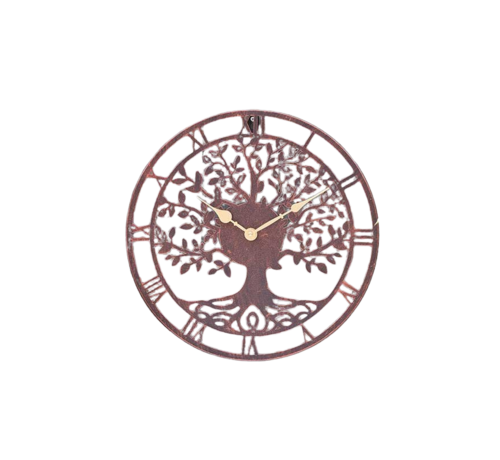 Smart Garden Products Tuinklok Tree of Life - 35 of 60 cm - Kwarts - Romeinse cijfers