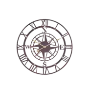 Smart Garden Products Tuinklok Compass - 35 of 60 cm - Kwarts - Romeinse cijfers