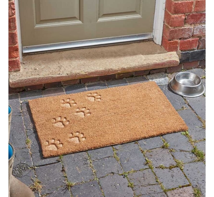 Deurmat Kokos Hondenpootjes - 45 x 75 cm