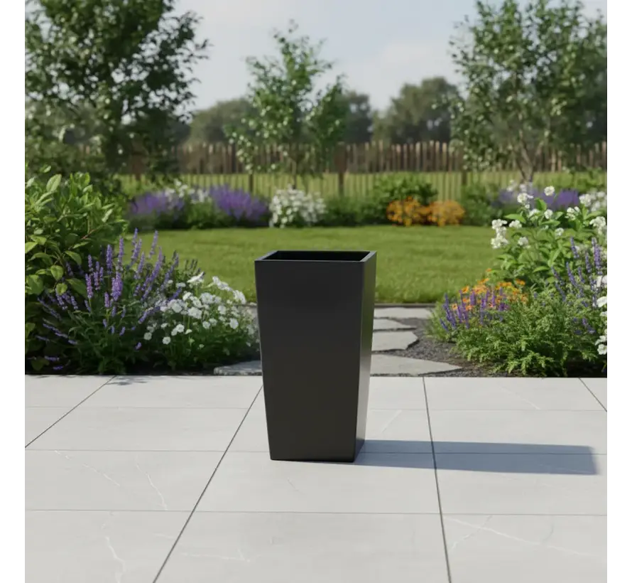 Prosperplast Urbi Square Antraciet - Bloempot - 2 maten