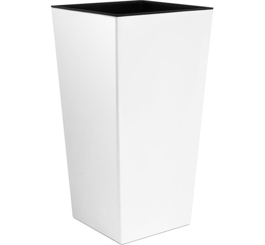 Prosperplast Urbi Square Wit- Bloempot - 2 maten