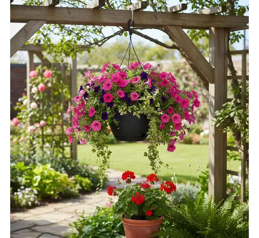 Hangpot Ratolla Rond - 3 kleuren - 24 cm