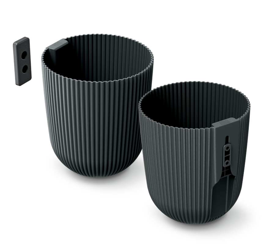 Muur bloempot Milly - 5 kleuren - 14,6 cm - 2,1 liter