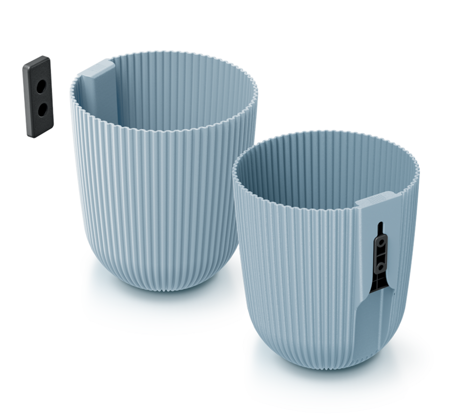 Muur bloempot Milly - 5 kleuren - 14,6 cm - 2,1 liter