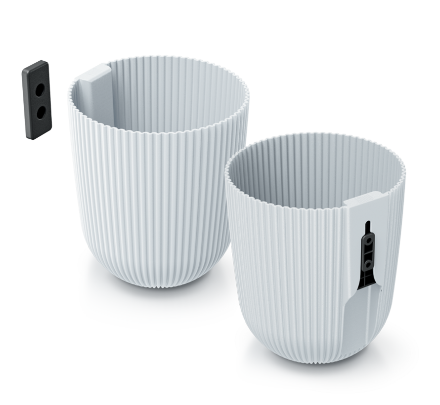 Muur bloempot Milly - 5 kleuren - 14,6 cm - 2,1 liter