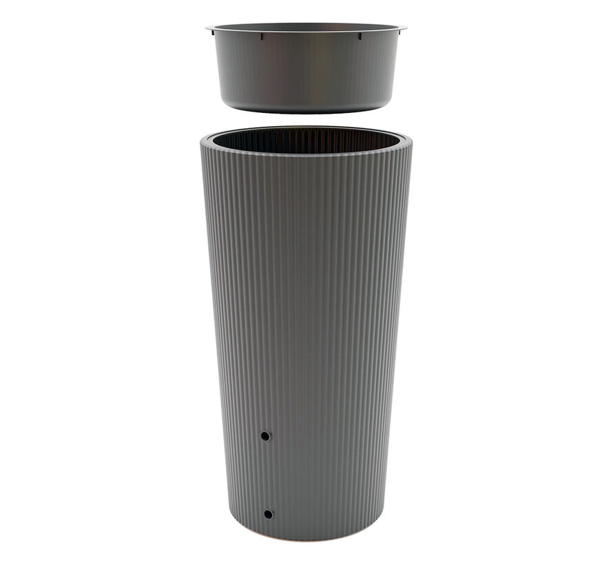 Regenton 2 in 1 Waal - 200 liter - Antraciet of grijs
