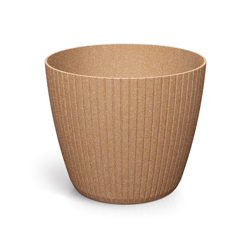 Prosperplast Lamia Round Bloempot - ECO Wood - 3 maten - Naturo