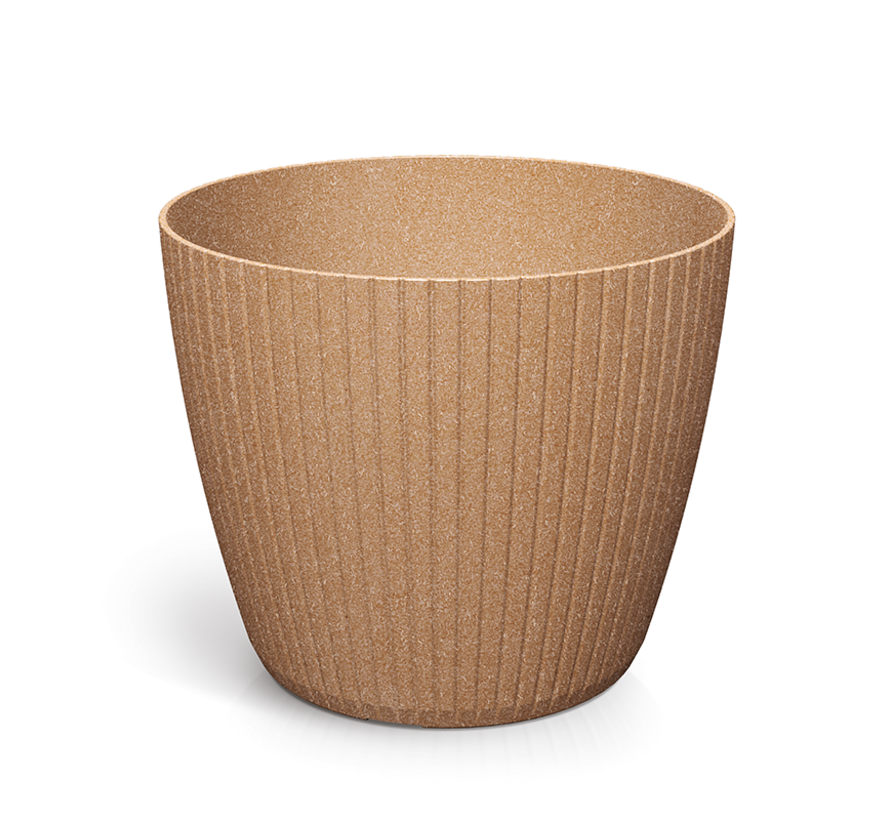 Lamia Round Bloempot - ECO Wood - 3 maten - Naturo