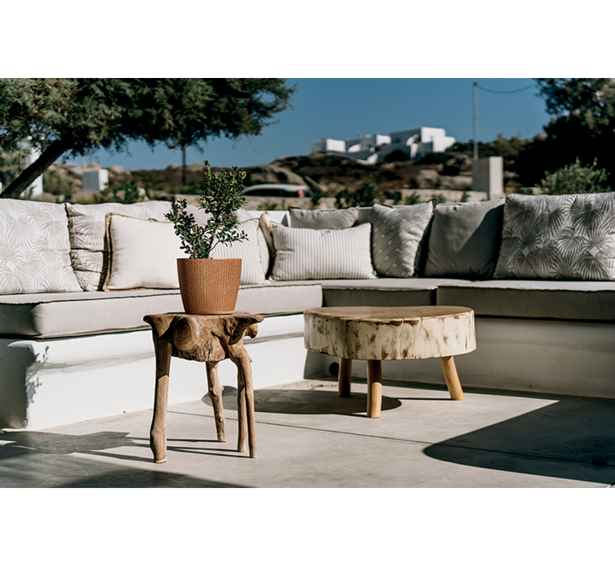 Lamia Round Bloempot - ECO Wood - 3 maten - Naturo