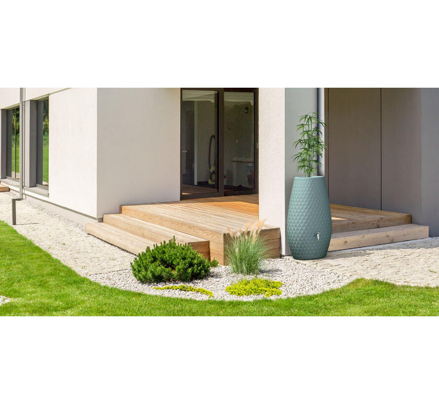 Garantia Triagon regenton - 230 liter - 3 kleuren - Plantenbak