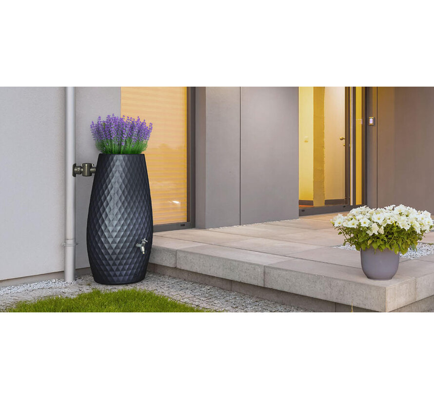 Garantia Triagon regenton - 230 liter - 3 kleuren - Plantenbak