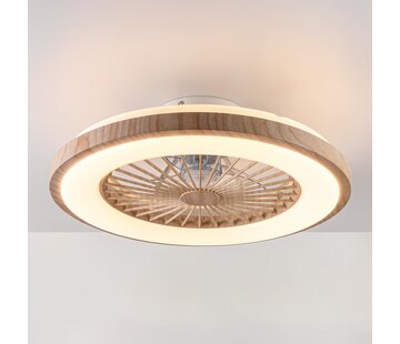 LumenXL Plafondventilator met verlichting - Starry - Houtlook of zwart