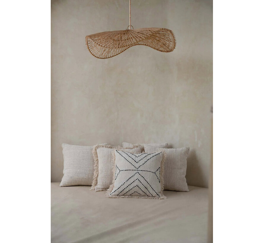 Bazar Bizar Chapeau Pendant - Hanglamp L - Rotan - Naturel