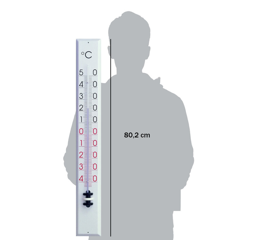 Buitenthermometer - Groot - 80 cm - Metaal