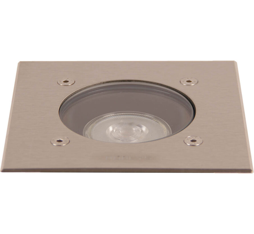 Grondspot - GU-10 Led - 5,4w - 3000K - Vierkant