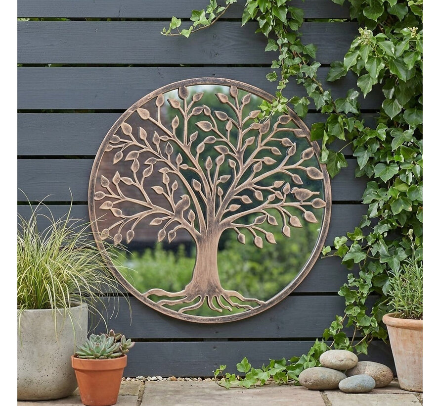 Tuinspiegel Tree of Life - 65 cm - Rond