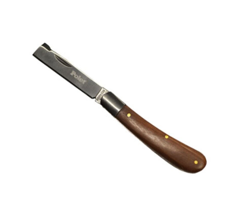 Polet Entmes - RVS lemmet - Essenhouten heft - Inklapbaar - 17 cm