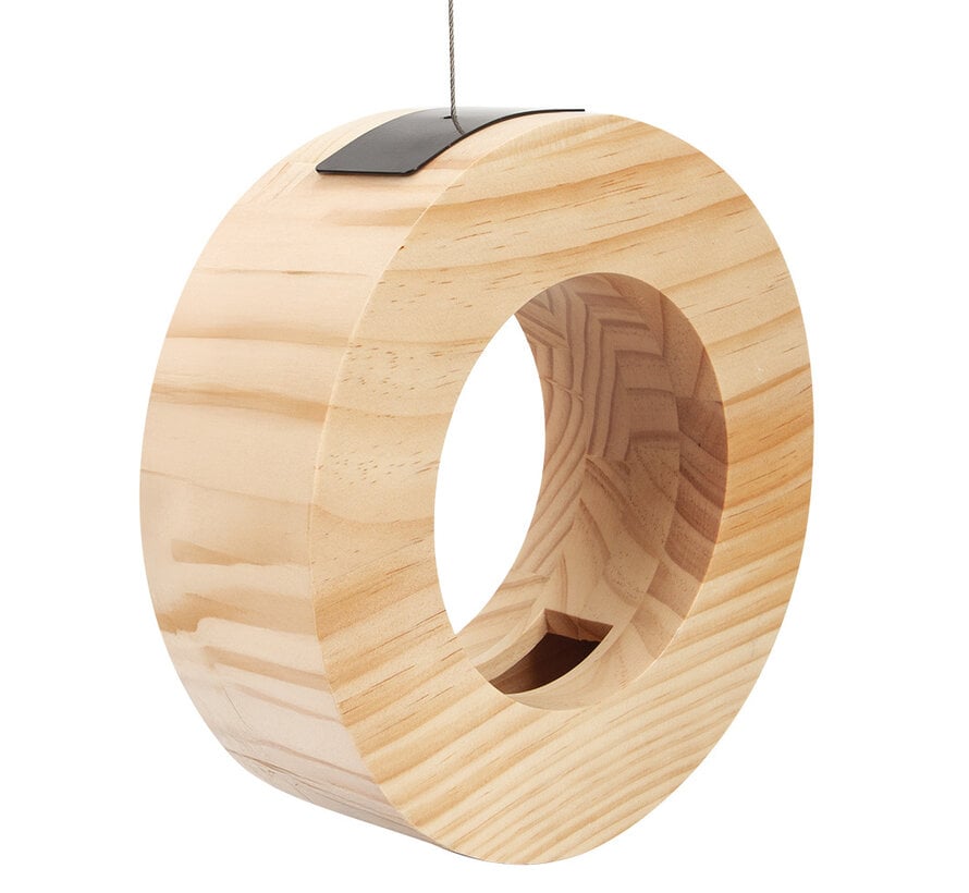 Singing Friend Paula - Voederhuis - Rond hout - 23 cm