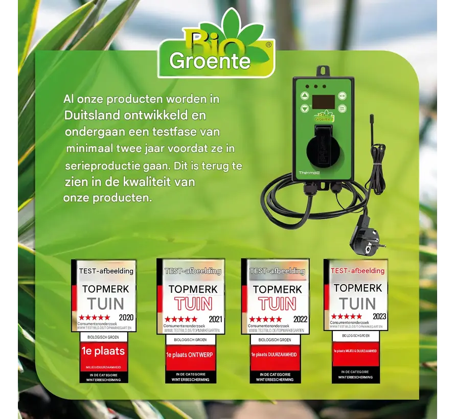 Biogreen Thermo 2 - Digitale thermostaat - Verwarming & koeling