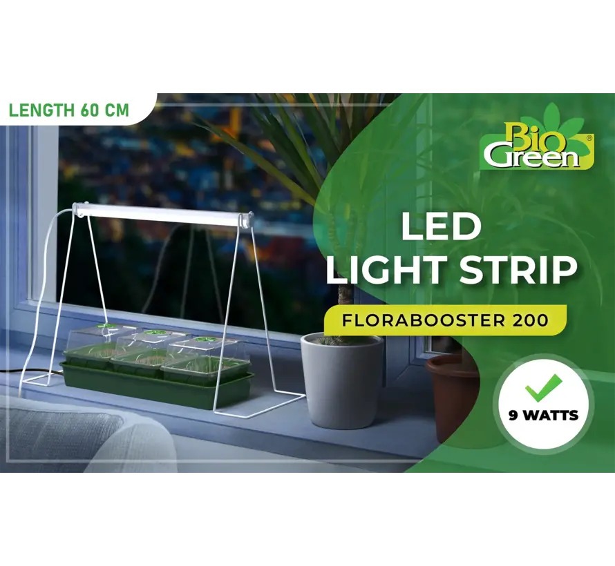 Biogreen Florabooster 200 - Plantenlamp met full-spectrum LED - Diverse lengtes