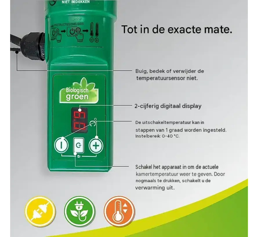 Frost Guard 135 Digital - Elektrische kasverwarming - 135 watt - Compact - Digitale thermostaat