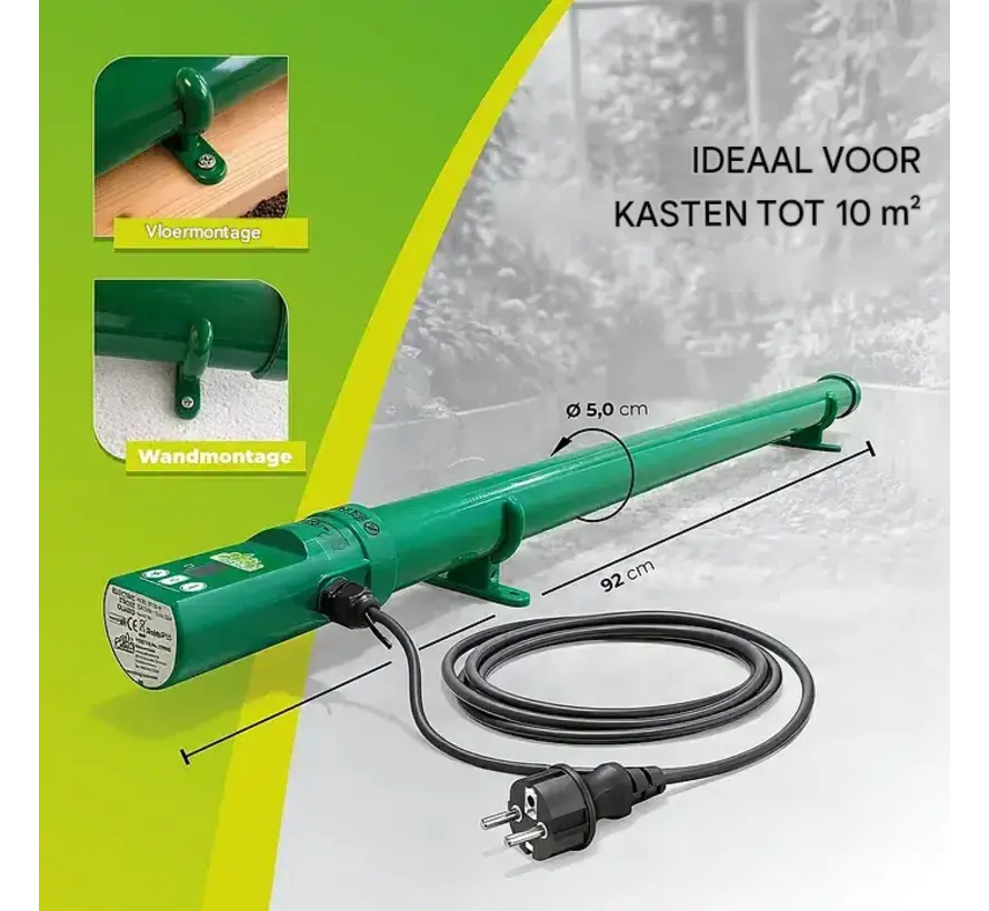 Frost Guard 135 Digital - Elektrische kasverwarming - 135 watt - Compact - Digitale thermostaat