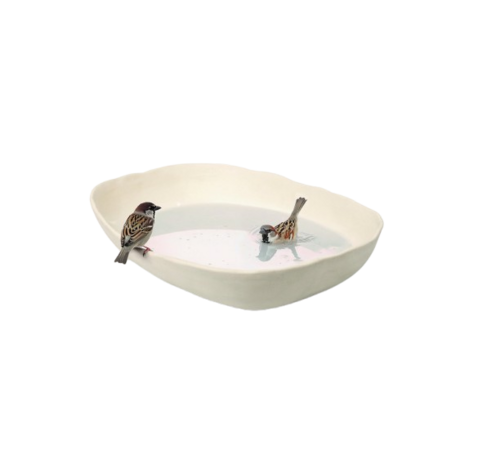 Singing Friend Singing Friend Vogelbad ELLA - Keramiek 32 x 23 x 6 cm