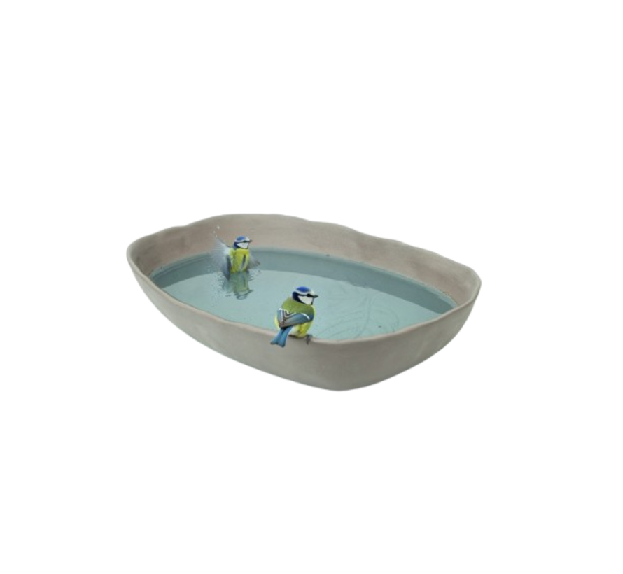 Singing Friend Vogelbad ELLA - Keramiek 32 x 23 x 6 cm