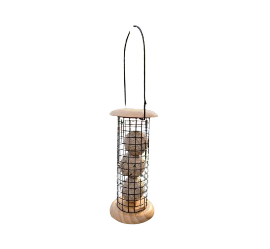 Singing Friend Vetbolhouder Nora - Zwart hout - 10 x 22 cm