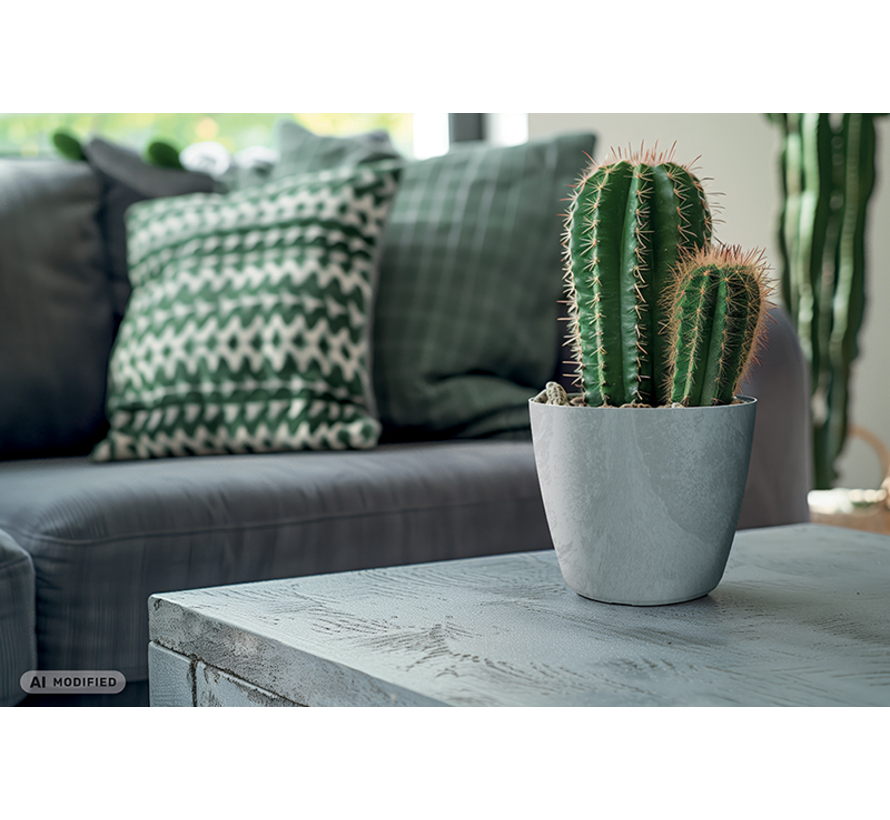 Prosperplast Mate bloempot - Beton effect -  Marengo of antraciet
