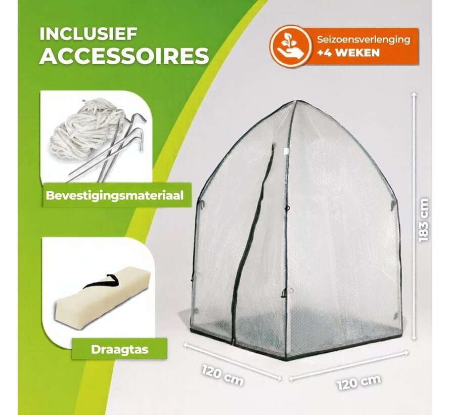 BioGreen Plantenbescherming ICEDOME ThermoPLUS - Groen 120 x 120 x 183 cm