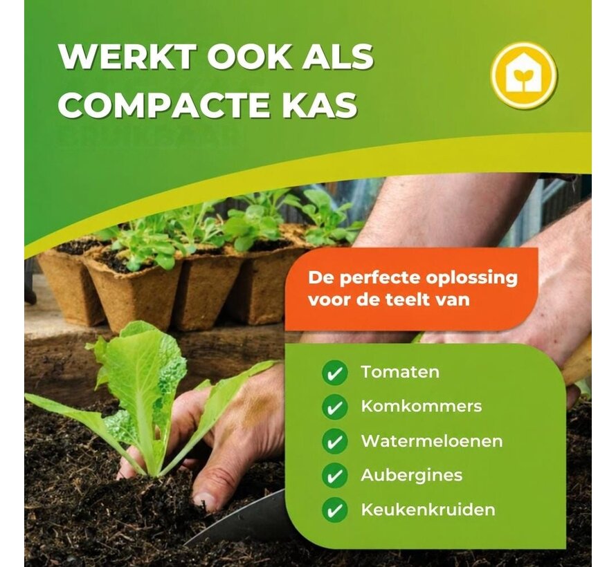 BioGreen Plantenbescherming ICEDOME ThermoPLUS - Groen 120 x 120 x 183 cm