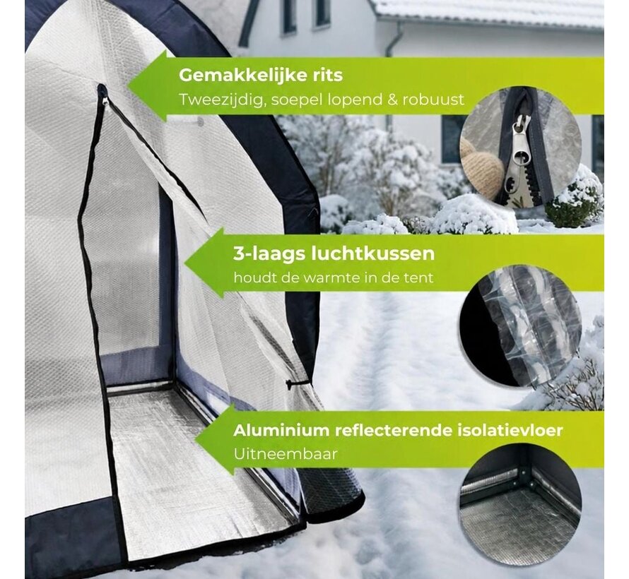 BioGreen ICEDOME ThermoPLUS Deluxe Overwinteringstent - 120 x 120 x 183 cm