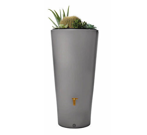 Garantia Regenton Vaso 220 liter - 2 in 1 + Plantenbak + Vulautomaat - Lichtgrijs