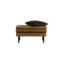 BePureHome Rodeo hocker op poten velvet honing geel
