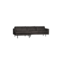 BePureHome Rodeo chaise longue links/rechts zwart