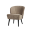 WOOOD Sara fauteuil fluweel olijfgoud