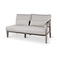 CASTLE LINE ANAIS zit rechts teak grey, beige weving incl kussenset grijs