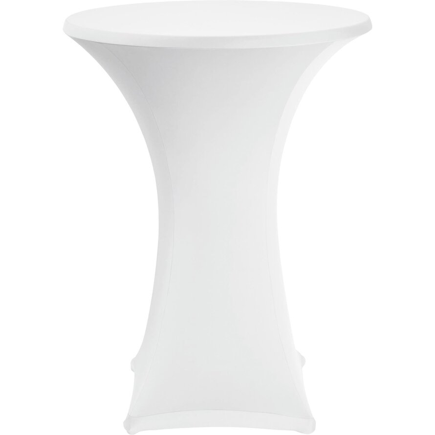 Stehtischbezug Ø 80 cm weiß