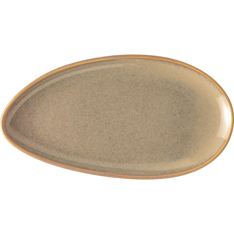 Porzellanserie „Vida" Platte flach oval 25,5cm
