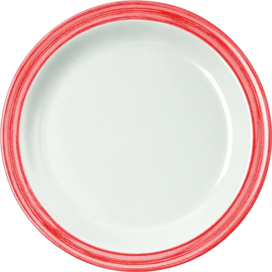 Teller flach "Colour" Ø19,5cm Melamin cherry-rot