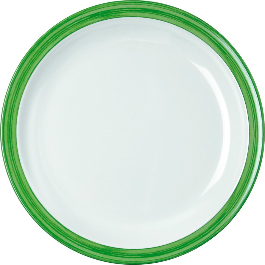 Teller flach "Colour" Ø23,5cm Melamin grün